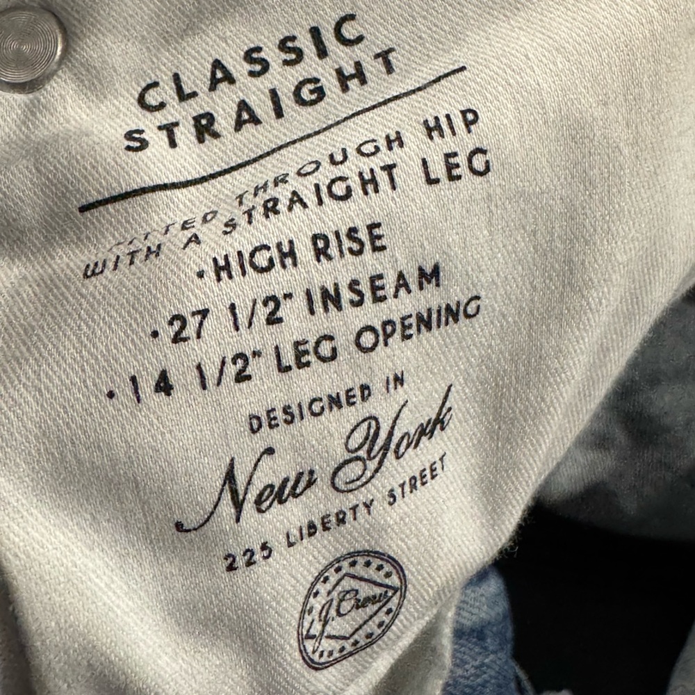 J.Crew Classic Straight Blue Women's Jeans - Picture 12 of 13